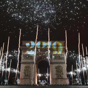 جشن سال نو 2019 در پاریس فرانسه