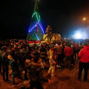 آلبوم عکس جشن تحویل سال 2019 میلادی در موصل عراق /Iraqi people gather during New Year celebrations, one year after defeat of Islamic State in Mosul, Iraq