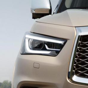 2019 INFINITI QX80 LUXE 4WD Exterior | LED signature headlights with daytime running lights