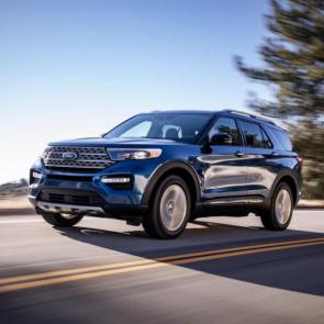 The 2020 Ford Explorer is designed as a rear-wheel drive vehicle, blurring the line between a traditional SUV and a crossover(Credit: Ford)