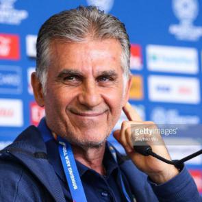 Carlos Queiroz coach of Iran attends the press conference on January 27, 2019 at Hazza Bin Zayed Stadiumin in Al Ain, United Arab Emirates. (Photo by Zhizhao Wu/Getty Images)