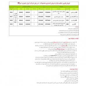 شرایط فروش 4 محصول ایران خودرو (405 اس ال ایکس و دوگانه، پژو 207 و سمند) ویژه تابستان 98 (تیر ماه)
