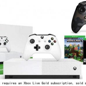 Microsoft Xbox One S 1TB All-Digital Edition Console Bundle + Night Ops Camo Special Edition Wireless Controller