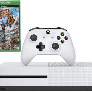 Microsoft Xbox One S 1TB White Console & Sunset Overdrive Video Game Bundle