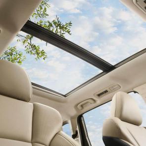 Available panoramic power moonroof