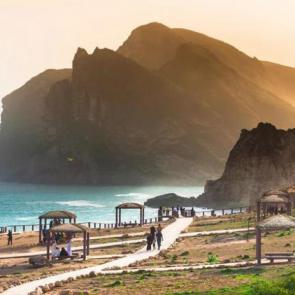 عکسی تماشایی از ساحل کشور عمان