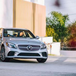  C 300 in Iridium Silver with AMG Line and Exterior Lighting Package 