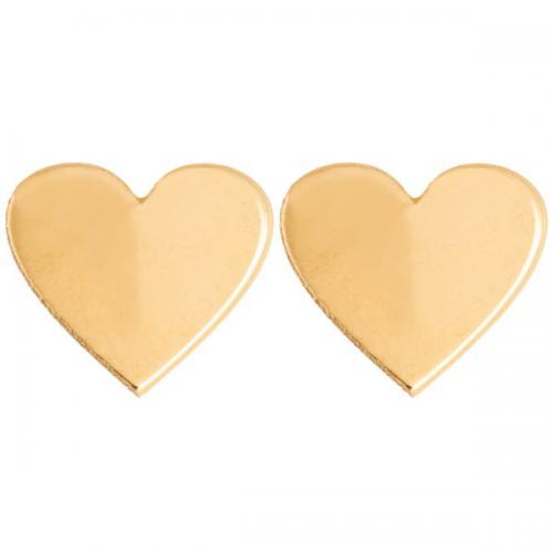 گوشواره طلا 18 عیار رزا مدل EG11 طرح قلب