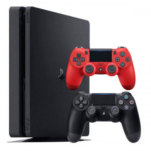 مجموعه کنسول بازی سونی مدل Playstation 4 Slim کد Region 2 CUH-2216B ظرفیت 1 ترابایت با یک دسته قرمز