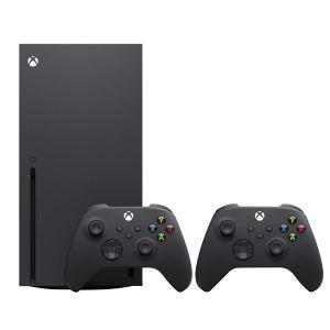مجموعه کنسول بازی مایکروسافت مدل Xbox Series X ظرفیت 1 ترابایت به همراه یک دسته اضافه مشکی