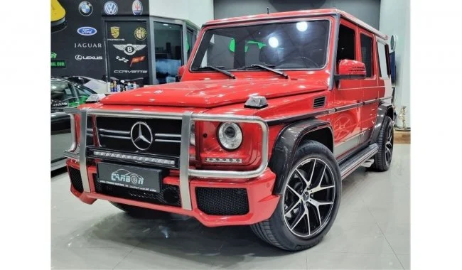 Mercedes-Benz G 55 AMG PRE EID SPECIAL OFFER MERCEDES G55 with G63 Badge AMG 2010 قرمز مدل 2010 در دبی