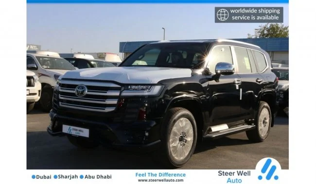 2022 Toyota Land Cruiser LC 300 3.3L VXR-Z DSL WITH SPECIAL BLACK/RED INTERIOR در دبی