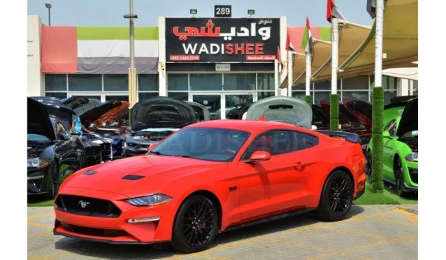 2021 Ford Mustang GT Premium قرمز در دبی