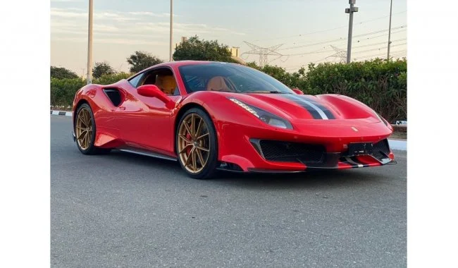 2019 Ferrari 488 Pista قرمز در دبی