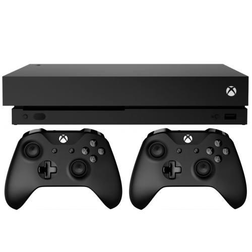 مجموعه کنسول بازی مایکروسافت مدل Xbox One X ظرفیت 1 ترابایت به همراه دو دسته بازی
