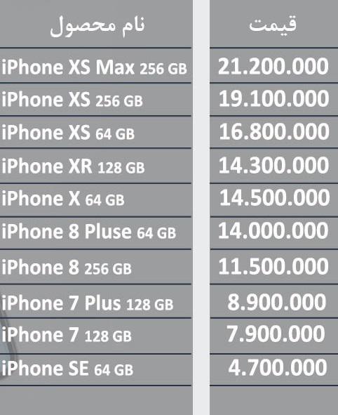 قیمت موبایل اپل