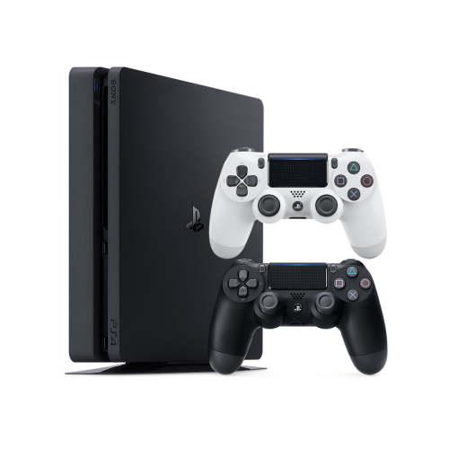 کنسول بازی سونی مدل Playstation 4 Slim 2018 کد Region 2 CUH-2216B ظرفیت 1 ترابایت به همراه 2 دسته سفید و سیاه