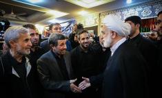 تصاویر مراسم ختم برادر محمود احمدی‌نژاد با حضور سران نظام