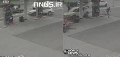 تماشا کنید : راننده ناشی پمپ بنزین را به آتش کشید!