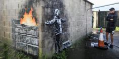 حمله به نقاشی جدید هنری بنکسی در ولز