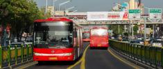 تصادف دو اتوبوس BRT در بزرگراه چمران!